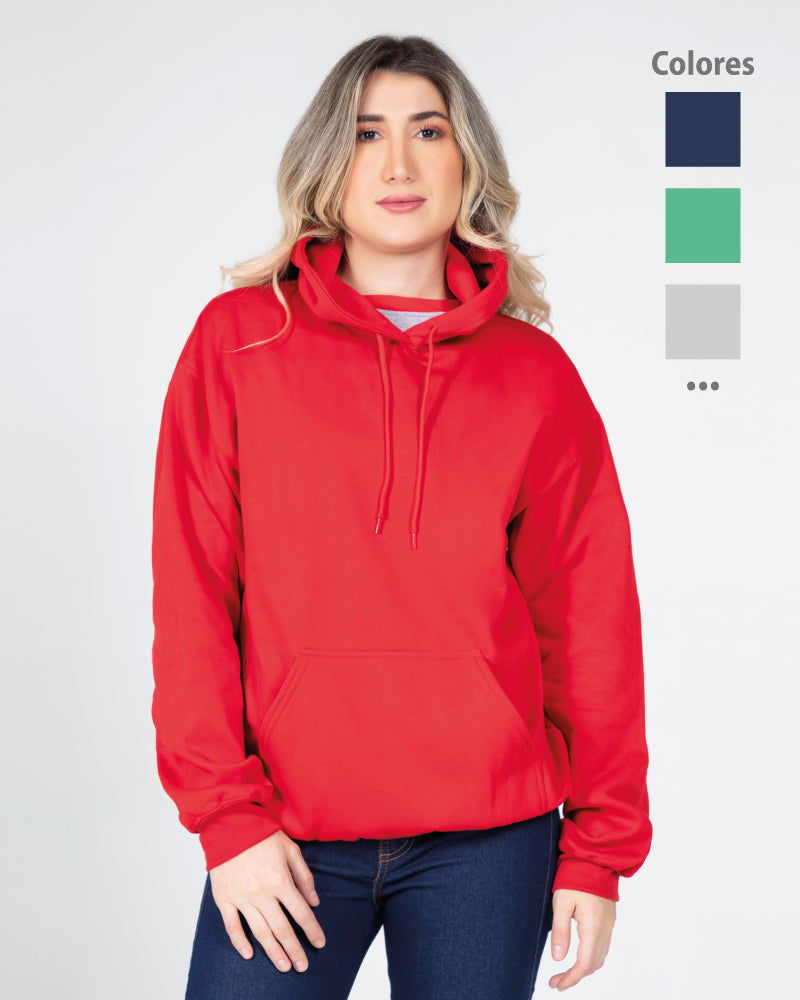 Buzo rojo con capucha best sale