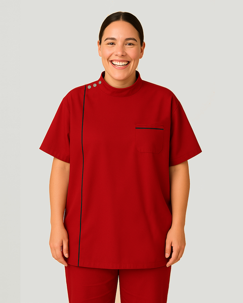 Chaqueta Para Chef Manga Corta En Antifluido Unisex Colores Surtidos Ref: 123