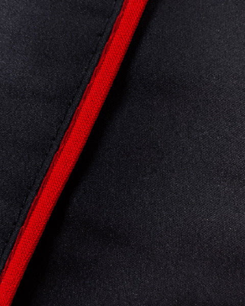 Chaqueta Para Chef En Antifluido Unisex Negra Sesgo Blanco o Rojo