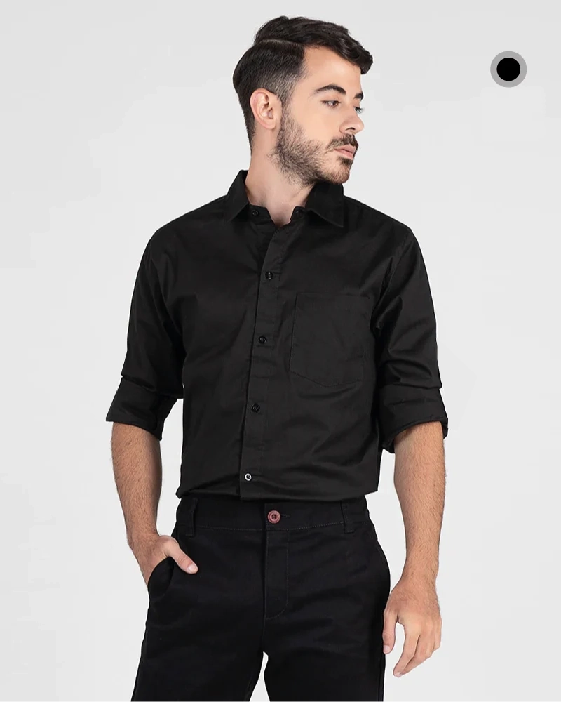 Camisa En Popelina Manga Larga Hombre Ref 090 Dotaciones