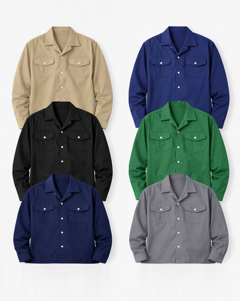 Camisa En Dril Trabajo Pesado Para Hombre 6 Colores Ref: 103