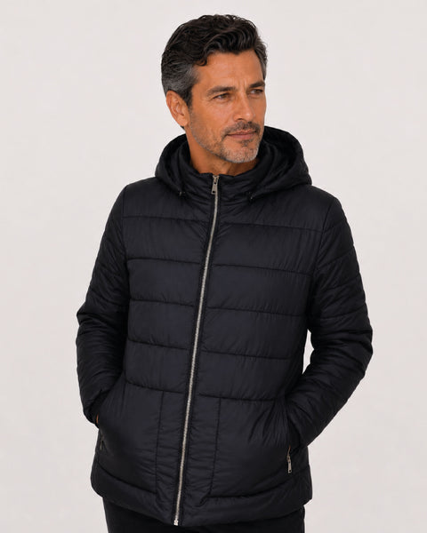 Chaqueta Acolchada Capota Removible Unisex Ref: 119