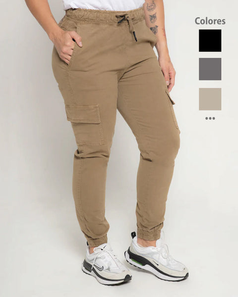 Jogger Tipo Cargo Unisex En Dril 4 Colores Ref: 107