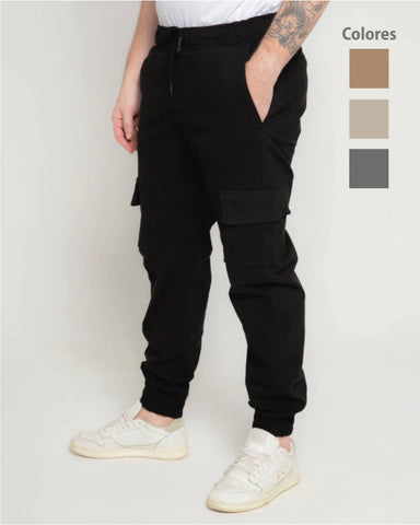 Jogger Tipo Cargo Unisex En Dril Raza Fabricato 4 Colores Ref: 107