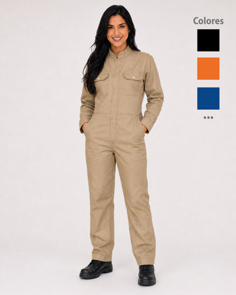 Overol Manga Larga Unisex en Dril Colores Surtidos Ref:124