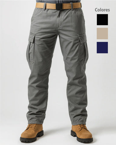 Pantalón Cargo En Dril Nacional Para Hombre 3 Colores Ref: 120