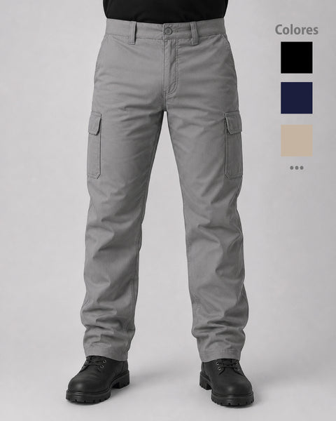 Pantalón Cargo En Dril Nacional Unisex 4 Colores Ref: 120