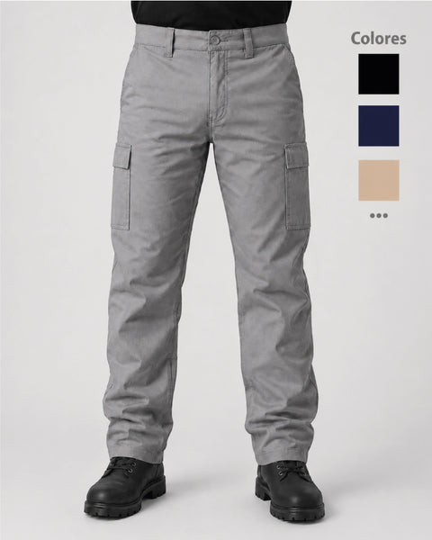 Pantalón Cargo En Dril Nacional Unisex 4 Colores Ref: 120