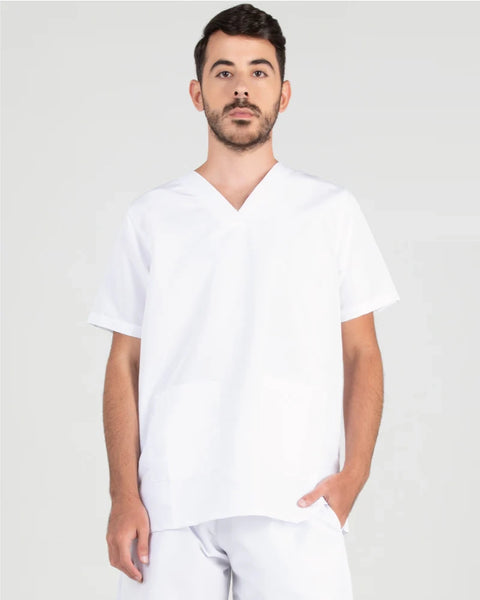 Camisa En Antifluido Cuello V Unisex 11 Colores Ref: 009
