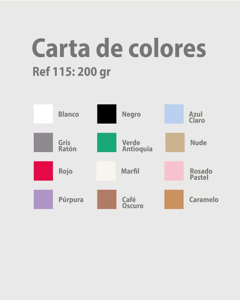 Camiseta Algodón Peruano Unisex Colores Surtidos 180 gr Ref: 114 - 200 gr Ref:115