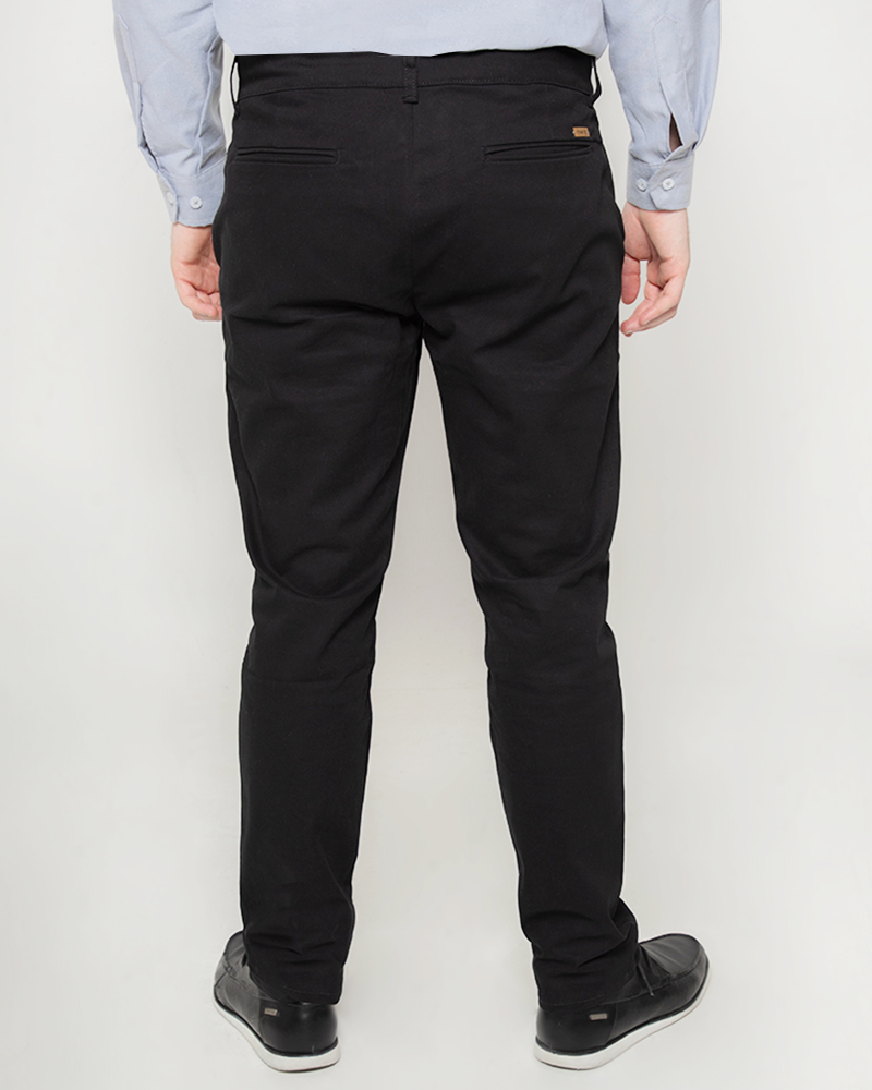 Pantalon negro dril hombre hotsell