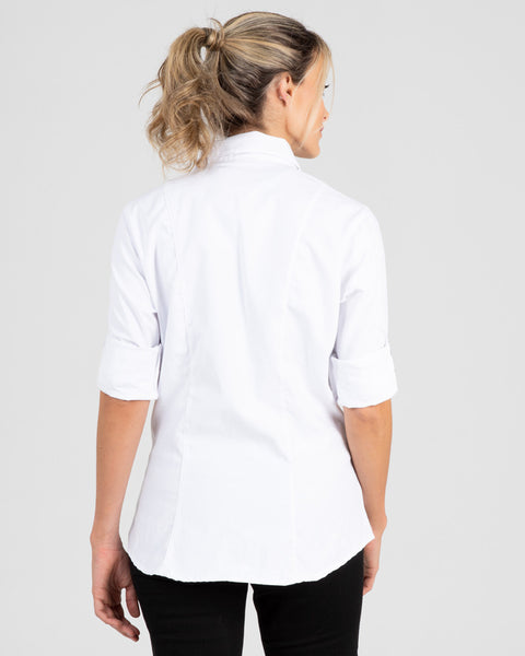 Camisa En Oxford Manga Larga Para Mujer 3 Colores Ref: 084