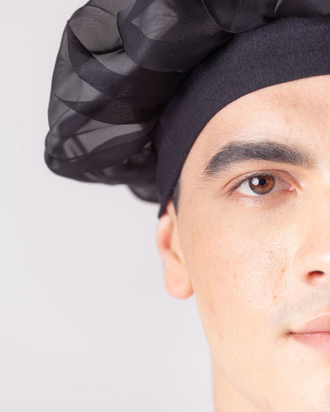 Gorro Champiñón Muselina Banda Lycrada