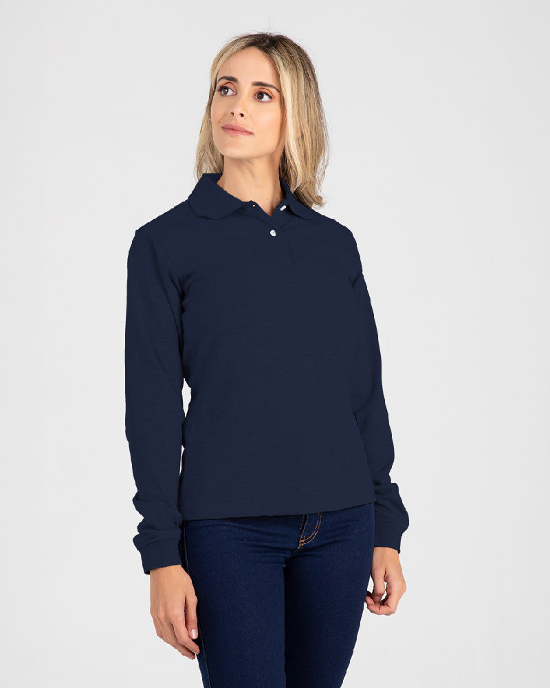 Polo manga larga mujer outlet