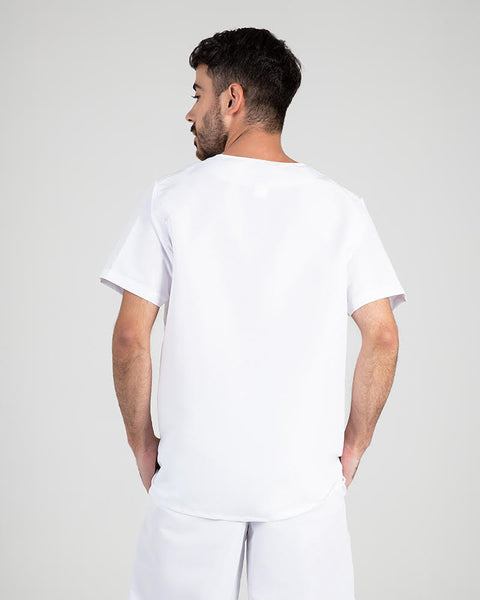 Camisa En Antifluido Cuello V Unisex